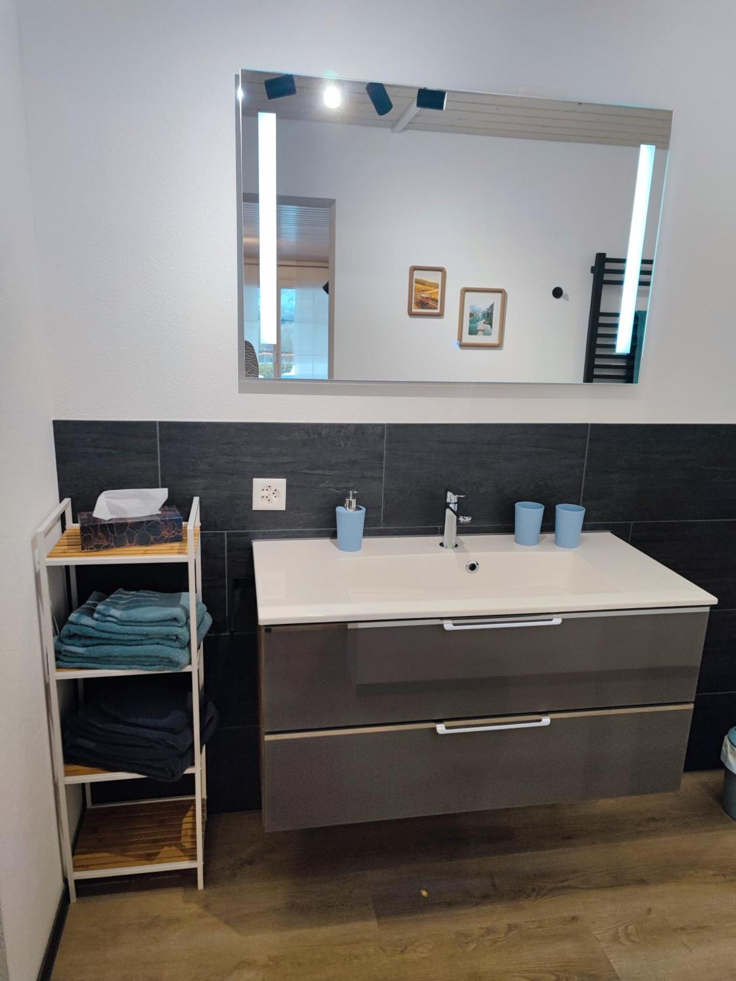 Kleine Auszeit - 2-Zimmer Ferienwohnung Spiez Extérieur photo
